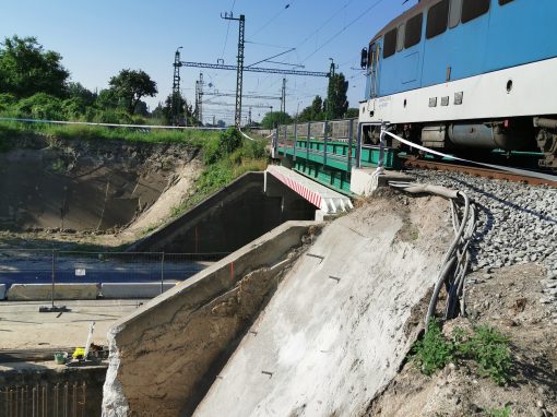 Érd – Érd alsó összekötő vasútvonal felújítás, műtárgyak bontási és földmunkái